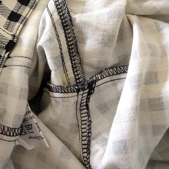 Collectif London Womens NWT Size US 10 Black White Maddie Gingham Trouser Pants - Picture 7 of 11